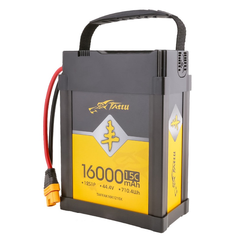 Tattu AGRI LiPo Battery Pack 16000mAh 44.4V 15C 12S1P (710.4Wh) with AS150-F / AS150U-F
