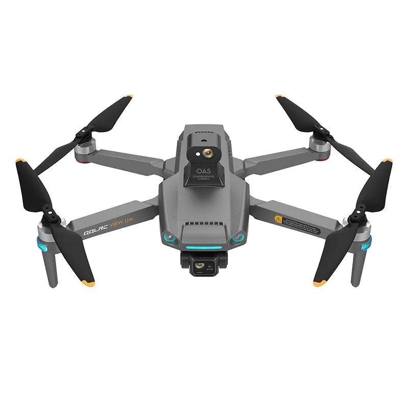U4 GPS Drone - 8K HD Professional Camera 3-axis Gimbal 10km Laser Obstacle Avoidance Brushless Motor Aerial Photography Aircraft Black no OAS U4