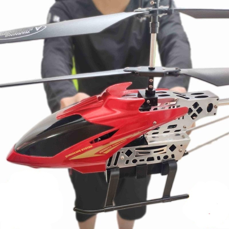 50CM RC Helicopters - 50CM Larger Size For Adults Altitude Hold Alloy RC Helicopter Big Extra Large Outdoor LED Light Kid Toys For Boys Red 3 Battery