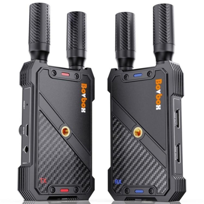 BOVBOX 082 1080P H.265 Low Latency 400m Transmitter Receiver HDMI Wireless Extender, Plug:EU Plug