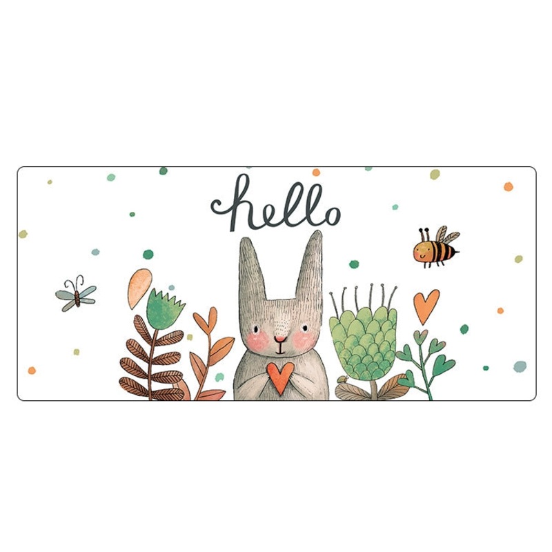 Cute Cartoon Non-Slip Desk Mat, Size: 400 x 900 x 1.5mm Not Overlocked(006)