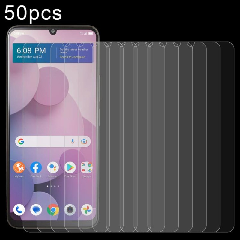 For TCL 40 T 50pcs 0.26mm 9H 2.5D Tempered Glass Film