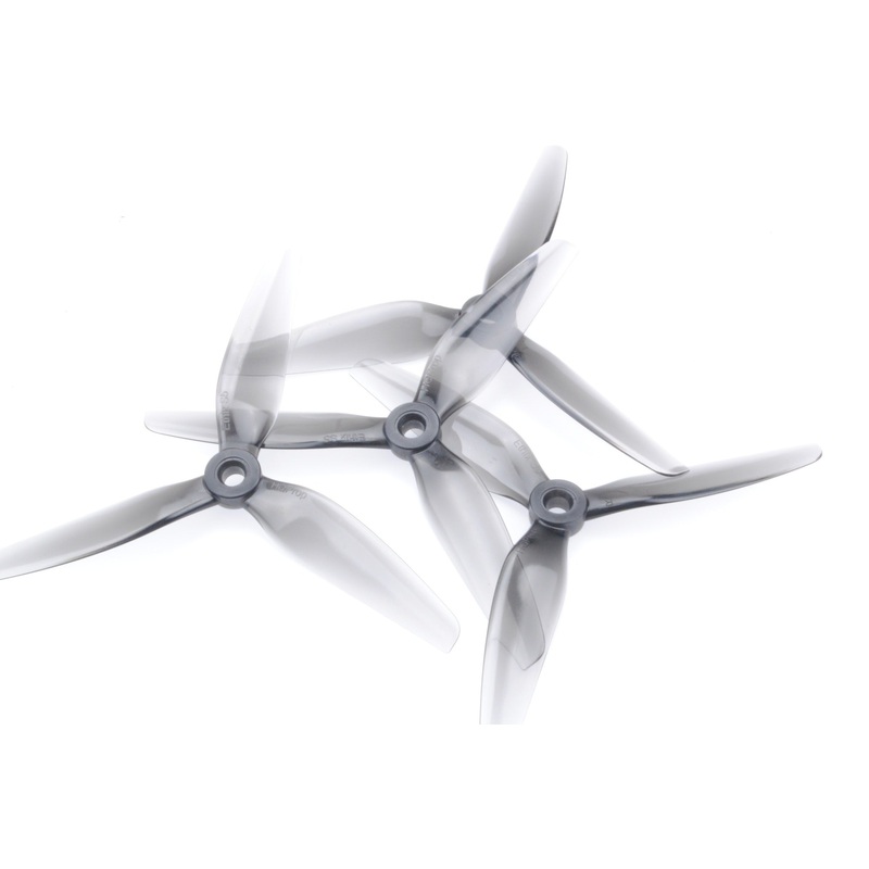 HQProp Ethix S5 Light Grey 5in 3-Blade Propeller Set (2CW+2CCW) Poly Carbonate 5mm Shaft