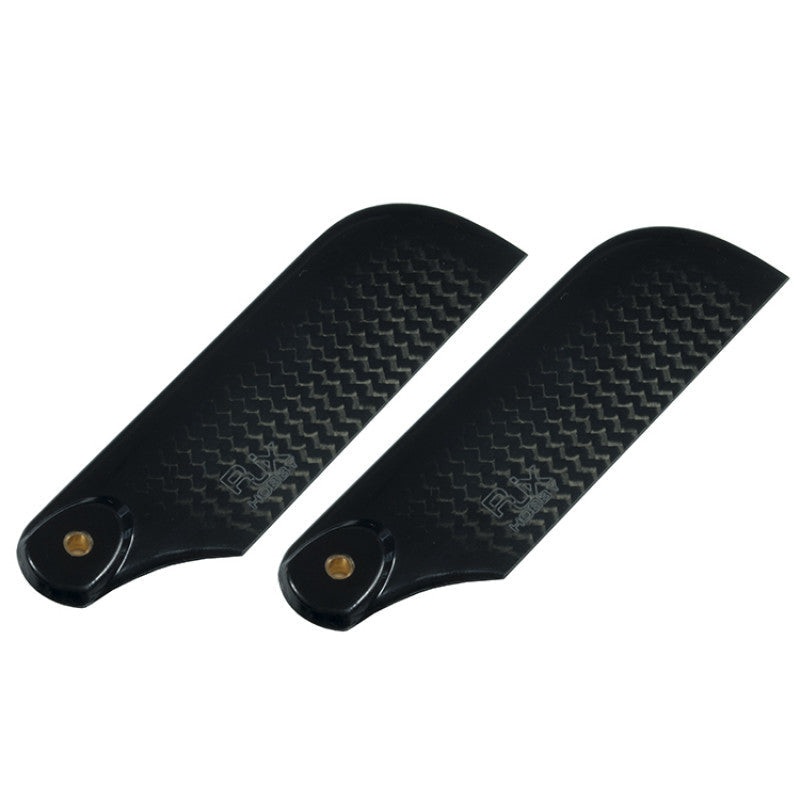 RJXHOBBY 80mm 3K Carbon Fiber Tail Blades, 25mm Width, 3mm Bolt Hole, 4g Each