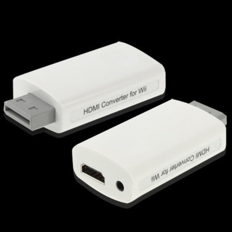 1080P Full HD HDMI Converter for Wii, Size: 73 x 37 x 20mm(White)