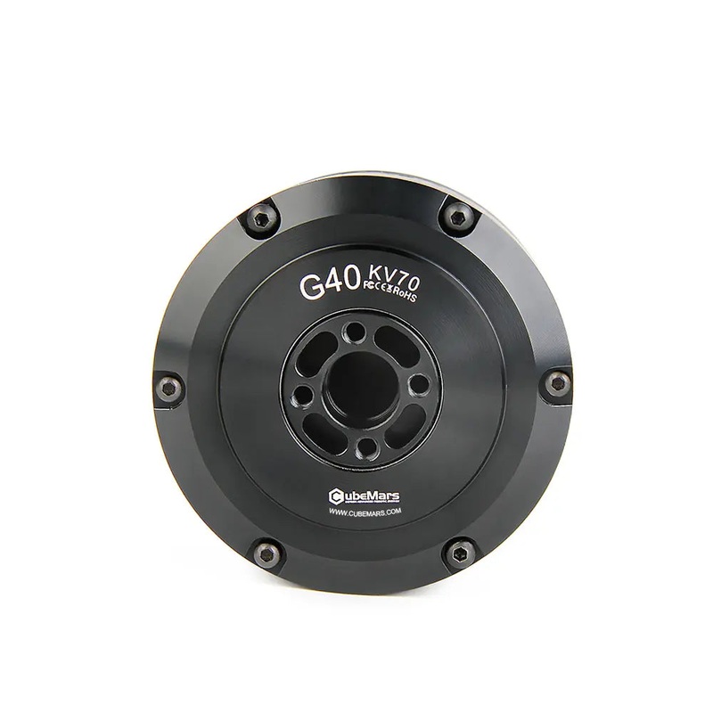 CubeMars G40 KV70 KV210 Gimbal Motor, Large Hollow Shaft, Low Cogging, High Torque Density, Waterproof