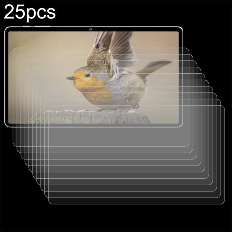For Biegedy B23 Tablet 11 25pcs 9H 0.3mm Explosion-proof Tempered Glass Film