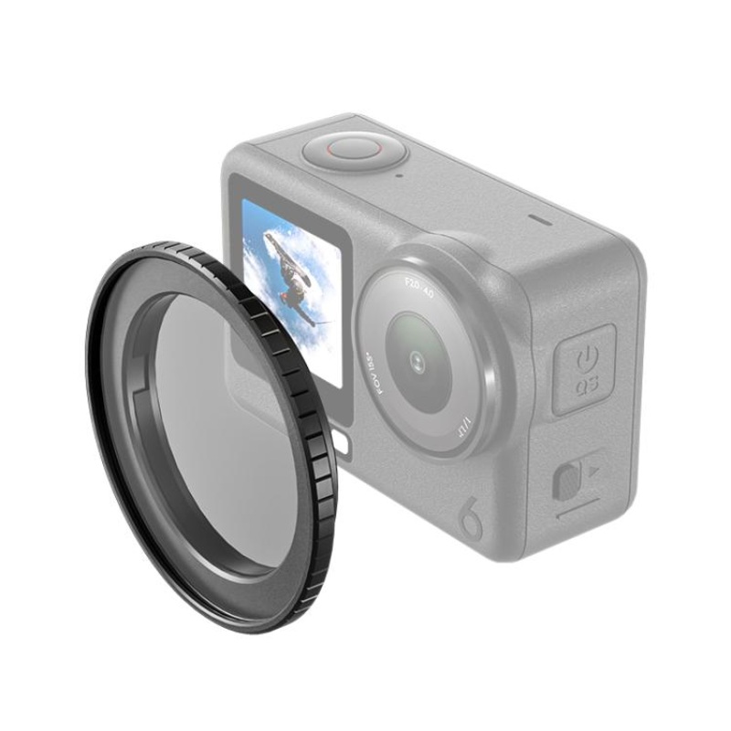 For DJI Osmo Action 6 PULUZ Filter Holder Metal Protective Filter Frame (Black)