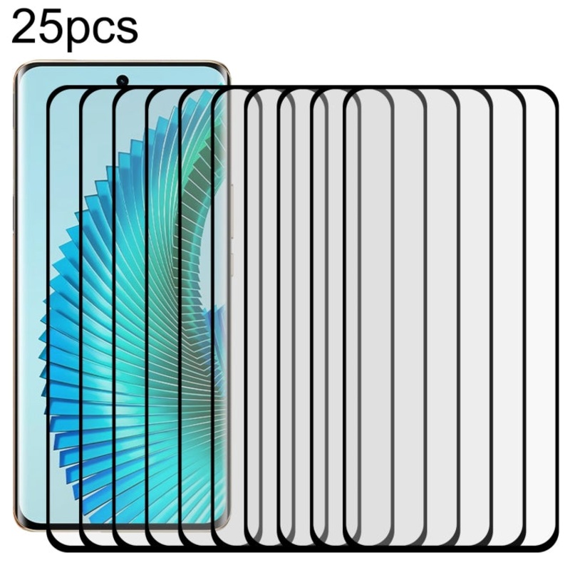 For Honor Magic6 Lite 5G 25pcs 9H HD 3D Curved Edge Tempered Glass Film(Black)