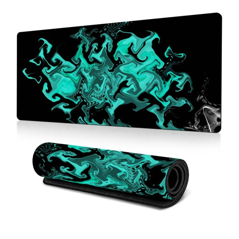 Large Abstract Mouse Pad Gamer Office Computer Desk Mat, Size: 300x800x2mm(Abstract Fluid 34)