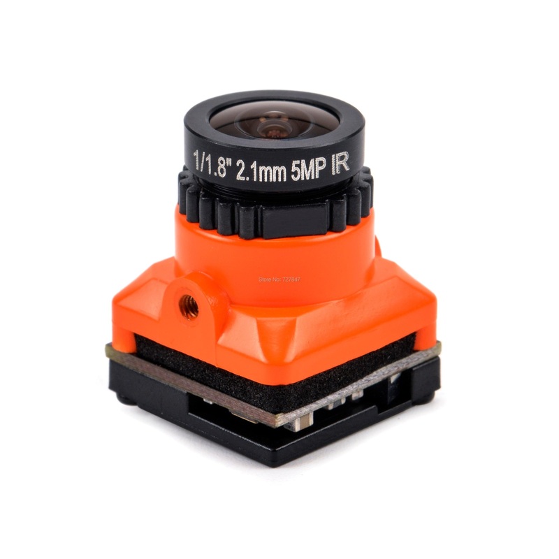 NEW 1/3 CMOS 1500TVL B19 Mini FPV Camera - 2.1mm Lens Power 5V-30V PAL / NTSC With OSD Internal Adjustable For RC FPV Racing Drone Black