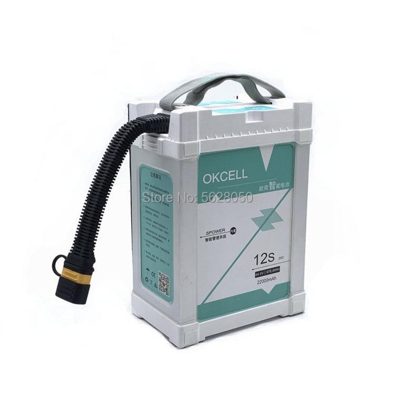 OKCELL 44.4V 12S 16000mah 20C Smart Drone Battery for Agriculture Drones AS150U 16000MAH 12S