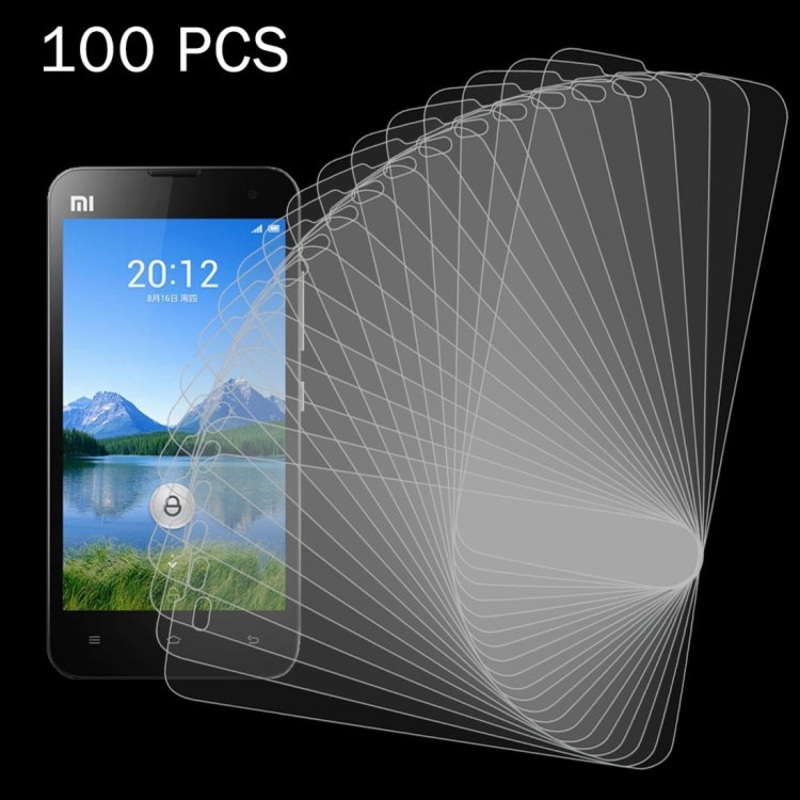 100 PCS for Xiaomi Mi 2 0.26mm 9H Surface Hardness 2.5D Explosion-proof Tempered Glass Screen Film
