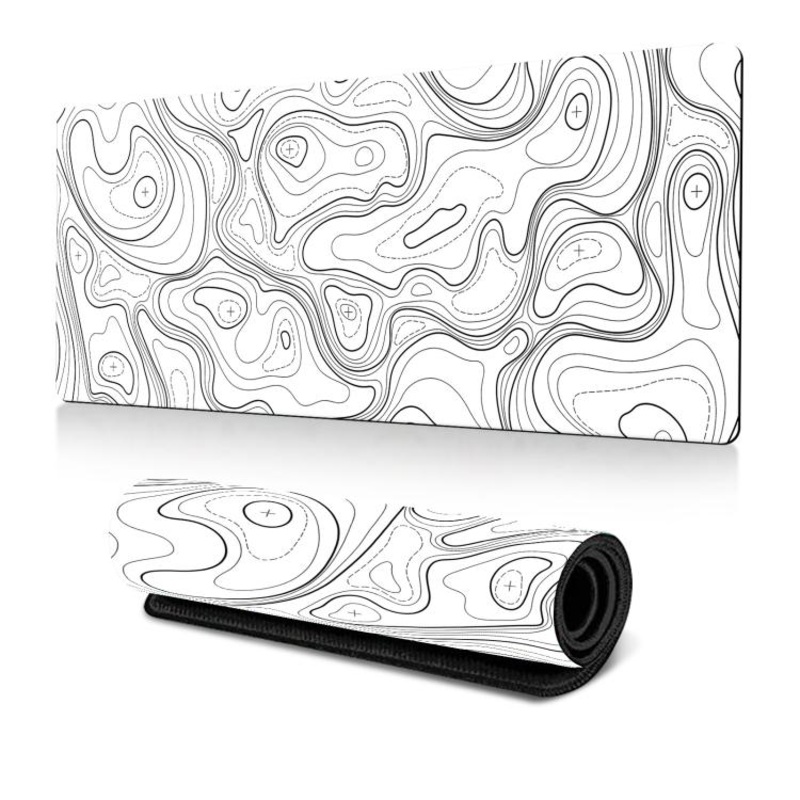 Abstract Line Texture Mouse Pad Non-Slip Desk Mat For Office, Gaming, Size: 300x700x2mm(No. 21)