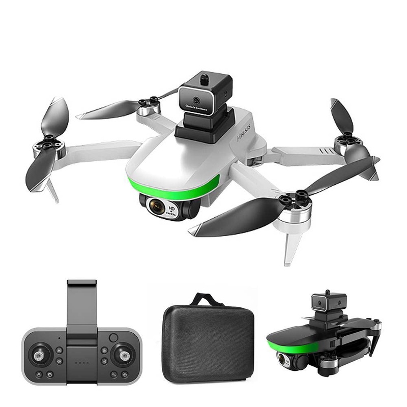 S5S Drone - 4k Profesional 8K HD Camera Obstacle Avoidance Aerial Photography Brushless Foldable Quadcopter 1.2km Black-Dual4K-Bag-1B