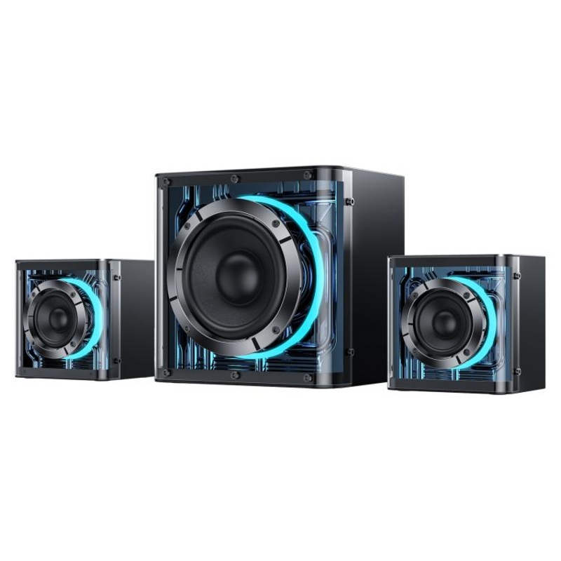 Yesido YSW41 40W 2.1 Channel System Colorful RGB Bluetooth Speaker Subwoofer(Black)