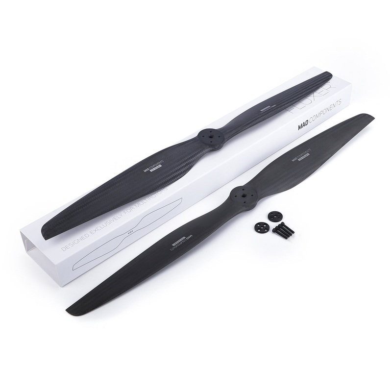 MAD FLUXER 34.1x11.4in eVTOL Carbon Fiber Propeller (CCW) 130g, 25kg Thrust Limit