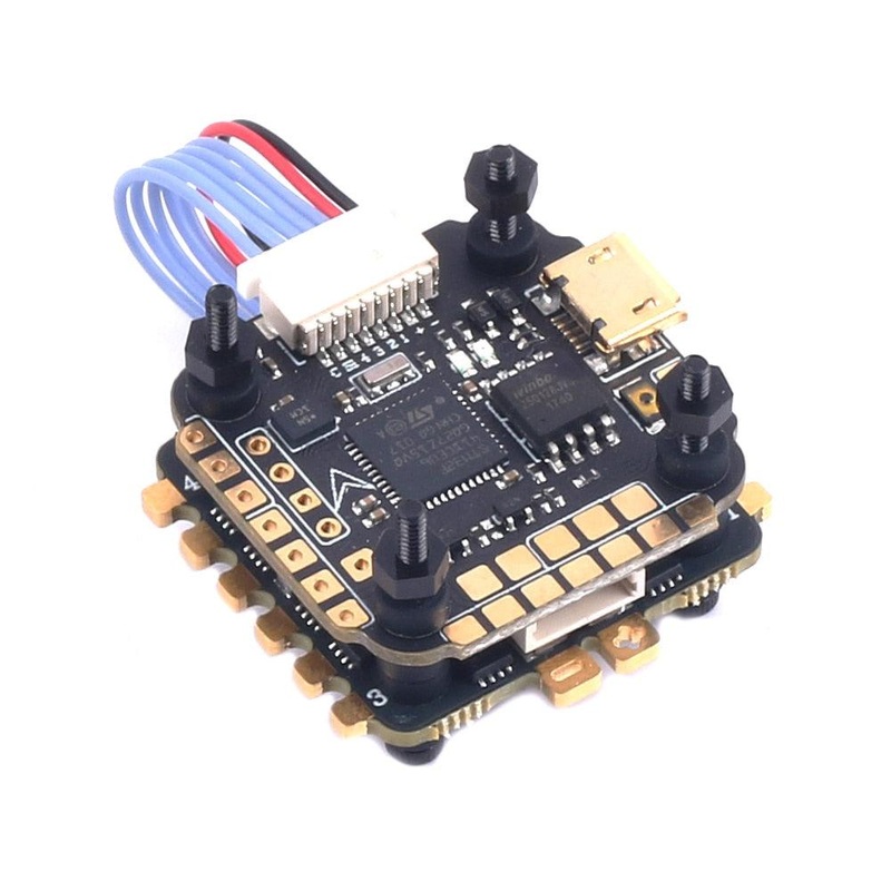 Skystars F411 Mini HD Flight Controller Stack - 20x20mm Ko40 40A 3-6S ESC Stack for Betaflight RC Drone FPV Racing F4 and KO25