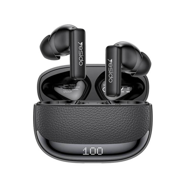 Yesido TWS40 Quad-Microphone ANC+ENC Noise Reduction TWS Bluetooth Earphone(Black)