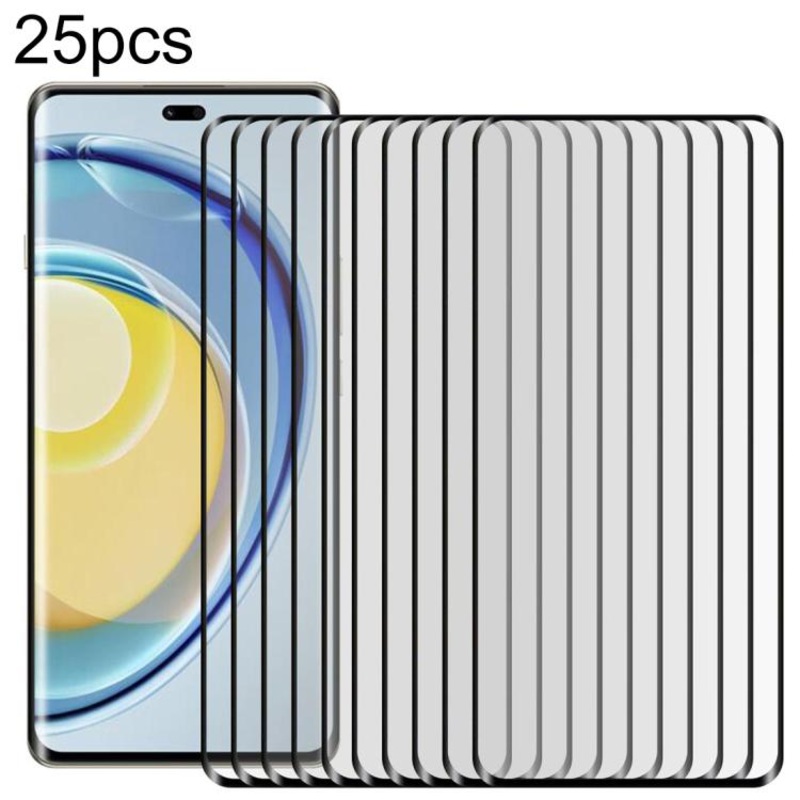 For Huawei Maimang 30 25pcs Full Glue 9H HD 3D Curved Edge Tempered Glass Film(Black)