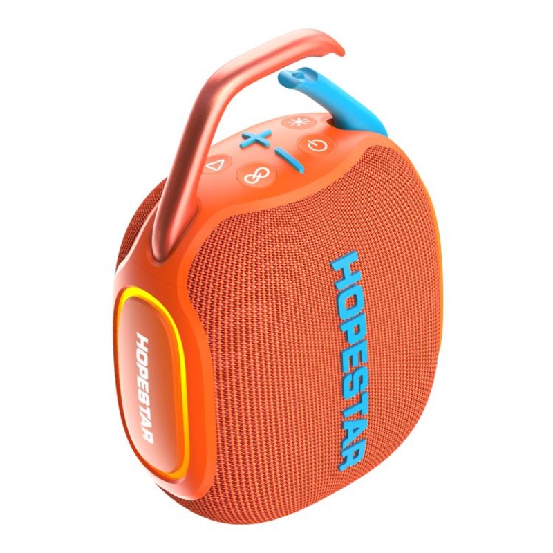 HOPESTAR P91 15W Outdoor IPX7 Waterproof Bluetooth Speaker(Orange Red + Sky Blue)