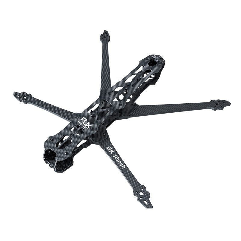 RJX GK 10inch Carbon Fiber FPV Racing Drone Frame Kit with 3D Printed TPU Parts, 7.0mm Arms