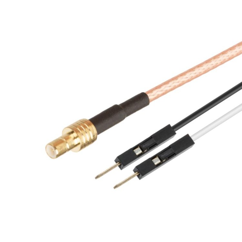 SMB Male To Dual DuPont Male RG316 RF Test Extension Adapter Cable(0.5m)