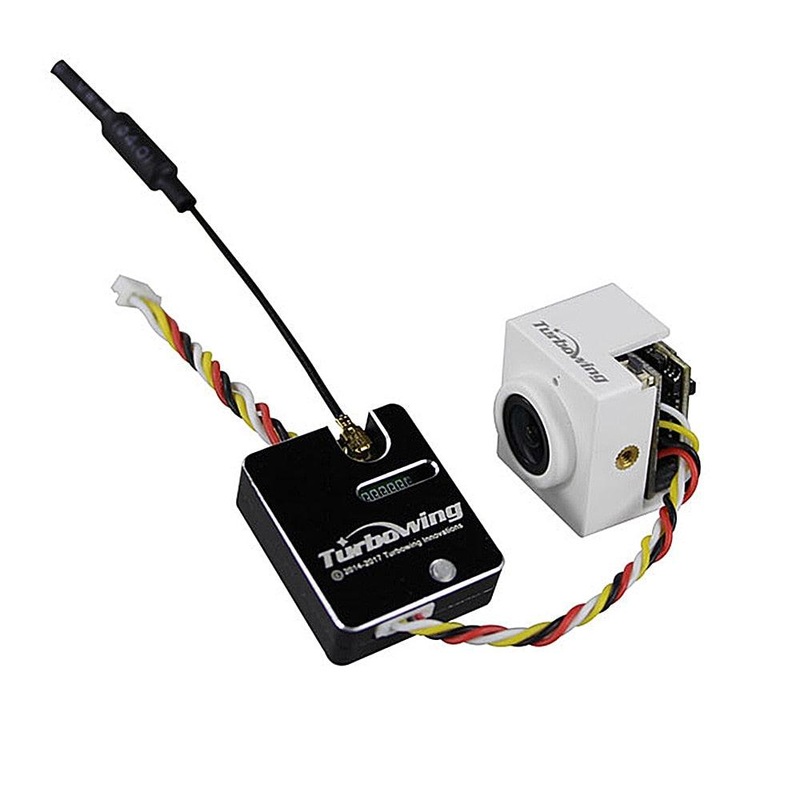 TURBOWING TX1769 5.8G 25/200mW Video Transmitter Module + CYCLOPS V3 TV17621 720P DVR Camera for FPV Racing Drone Single Transmitter