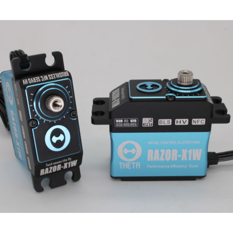 THETA Razor-X1W Waterproof NFC HV Standard Brushless Servo (IP67), 5.0-8.4 V, 37-52 kg*cm