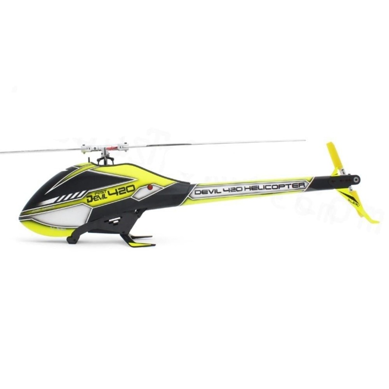 2023 New ALZRC Devil 420 Fast FBL 3D Flying RC Helicopter Super Combo With Motor ESC Servo Gyro RC Model toys Red 420 FBL KIT