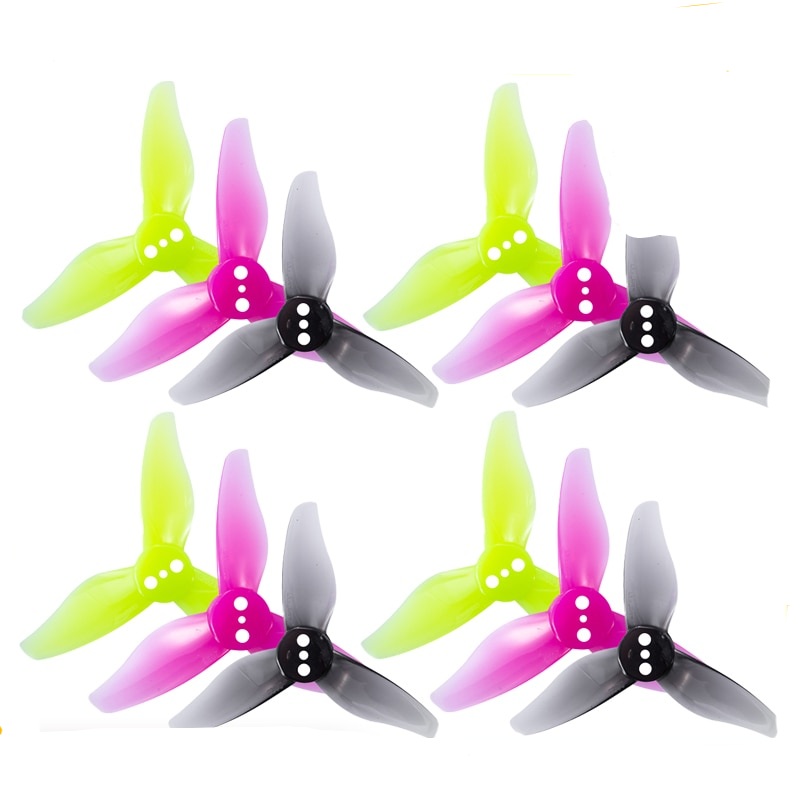 8/12/16Pairs GEMFAN 2023 2x2.3 3-Blade Propeller - 1.5mm PC Props For RC FPV 1105-1108 Brushless Motor Toothpick Drone Quadcopter 8PAIRS 1.5MM GRAY