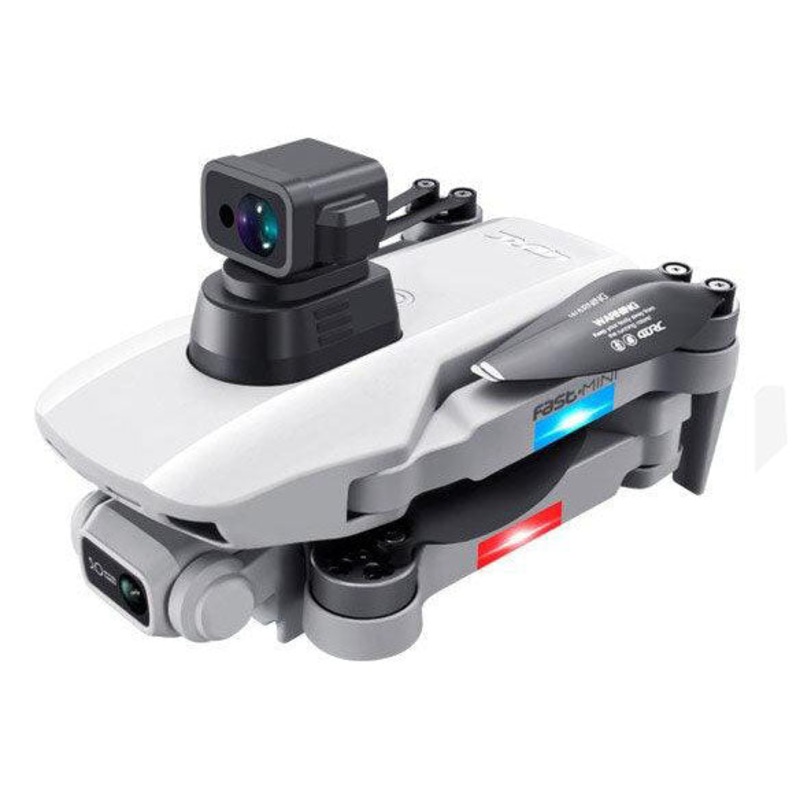 F8S Drone - GPS 8K HD Professional Dual Camera Distance 2000M 5G Wifi FPV Brushless Motor Folding Quadcopter Rc Gift Toys Professional Camera Drone Grey 4K Bag 1B