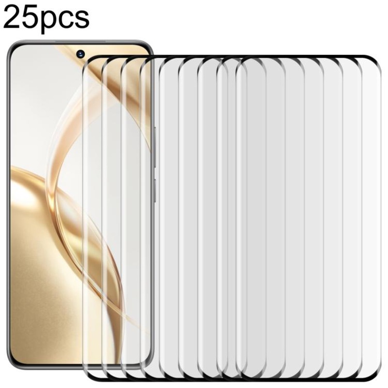For Honor 200 25pcs Edge Glue 9H HD 3D Curved Edge Tempered Glass Film
