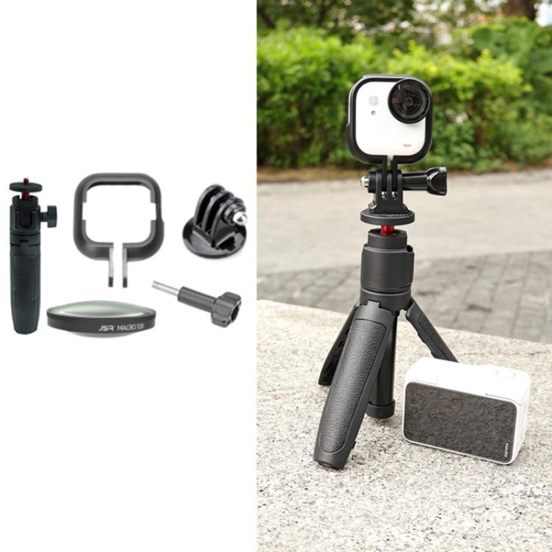 For Insta360 GO Ultra JSR LH Series 10X Macro Lens With Frame + Selfie Stick