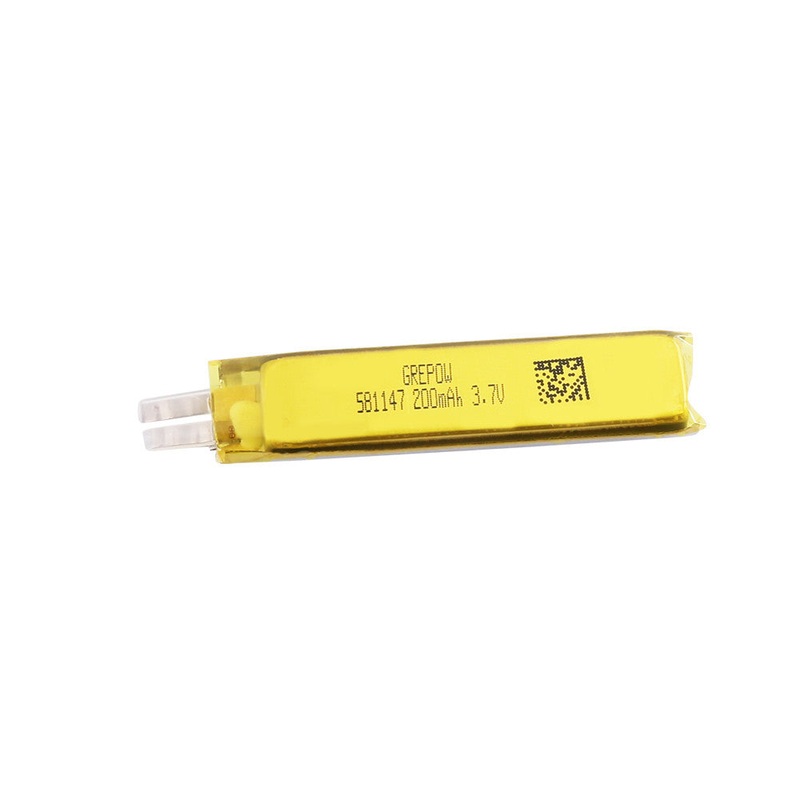 Grepow 5811047 3.7V 200mAh LiPo Battery (1S1P) 20C Rectangle Pack 4711.15.85mm