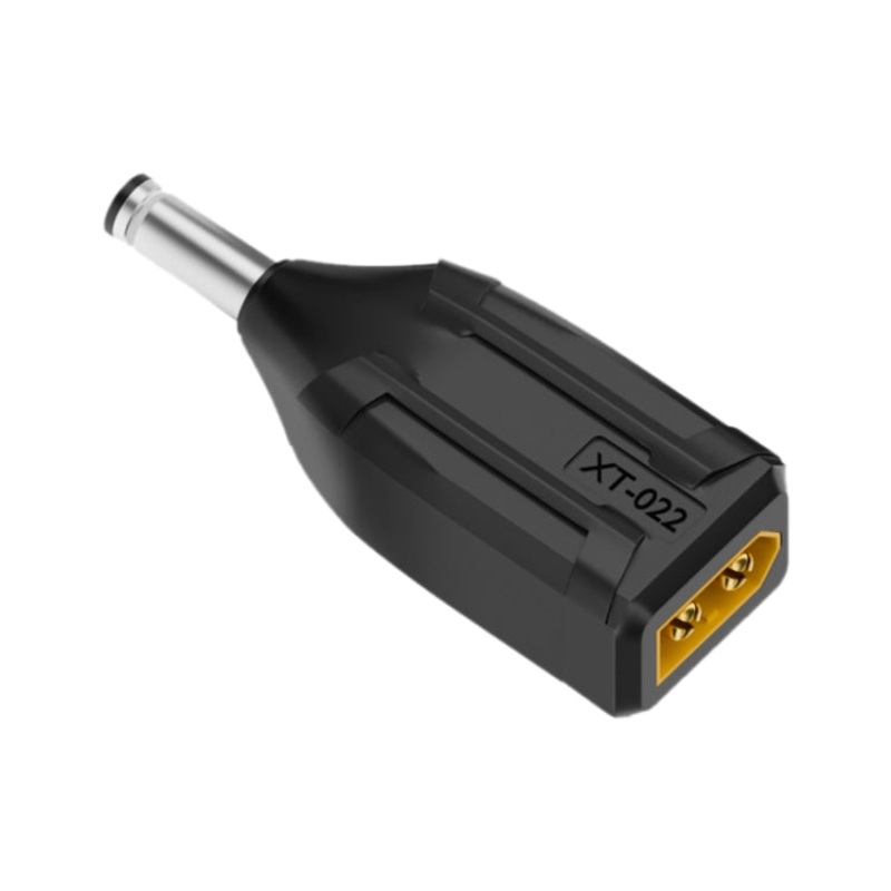 XT-022 XT60 Male to 5.5x2.1 Straight Interchange Adapter