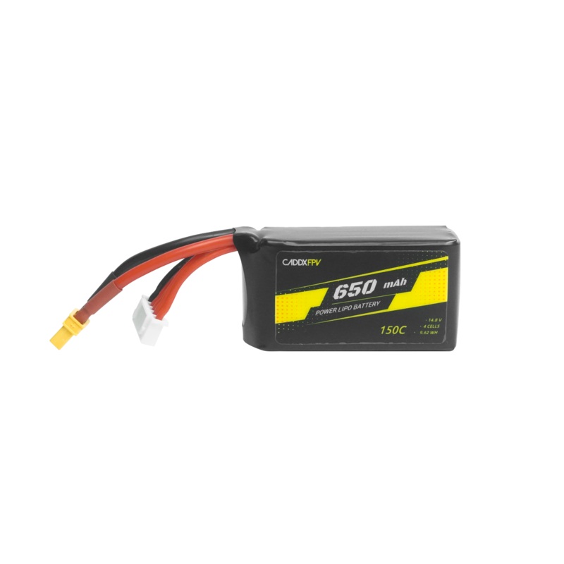 CADDXFPV 650mAh 4S 14.8V 150C FPV Lipo Battery