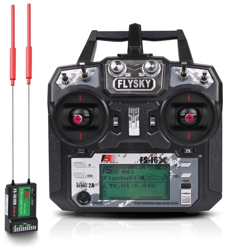 Flysky FS-i6X 10CH Radio Transmitter + Flysky ia10B Receiver 2.4GHz, AFHDS 2A for FPV Racing RC Drone Quadcopter
