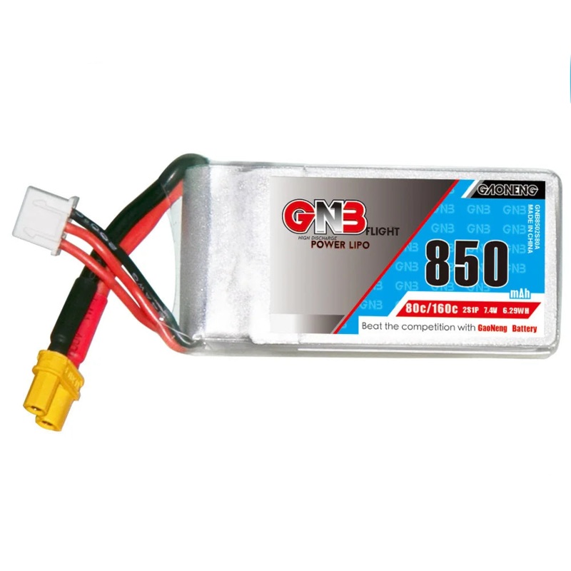 GaoNeng GNB 2S 3S 4S 6S 850mAh 80C LiPo Battery For FPV Drone 6S 22.2V 850mAh