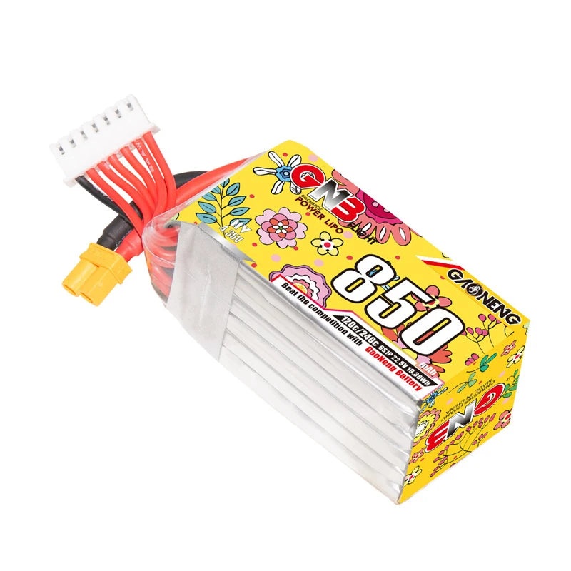 GaoNeng GNB 6S HV 22.8V 850mAh 120C Lipo Battery For FPV Racing Drone 1PCS