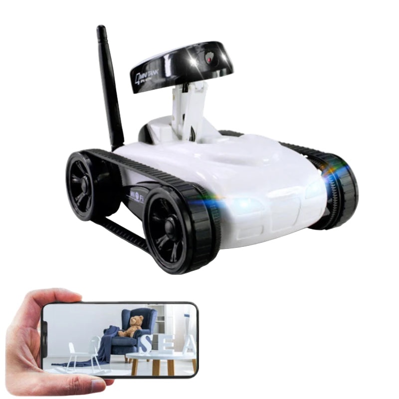 SQN-019 FPV WiFi RC Tank with Adjustable Camera, Real-Time Video, iOS/Android App Control, 30min Play, 15M Range 019-A