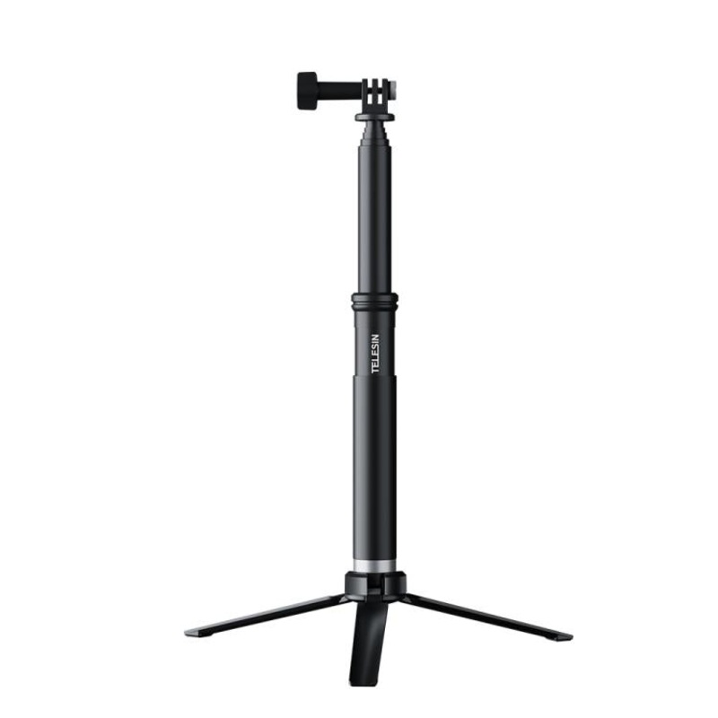 TELESIN 0.9M Selfie Stick Monopod Tripod Compatible With Action Cameras And Smartphones Aluminum Alloy Tripod