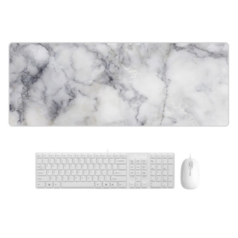 300x800x4mm Marbling Wear-Resistant Rubber Mouse Pad(Granite Marble)