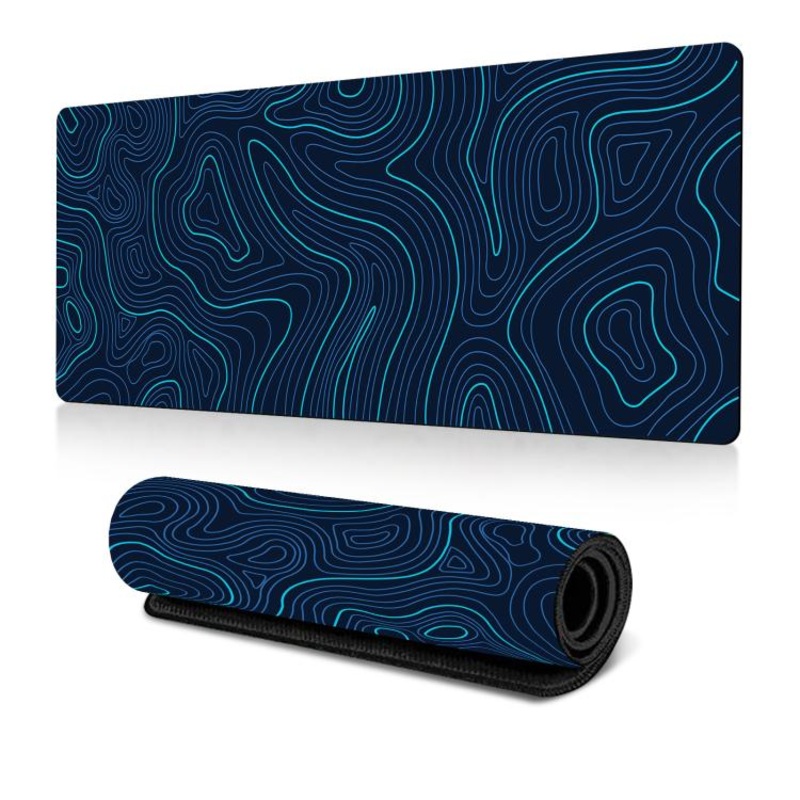 Abstract Line Texture Mouse Pad Non-Slip Desk Mat For Office, Gaming, Size: 300x800x2mm(No. 18)