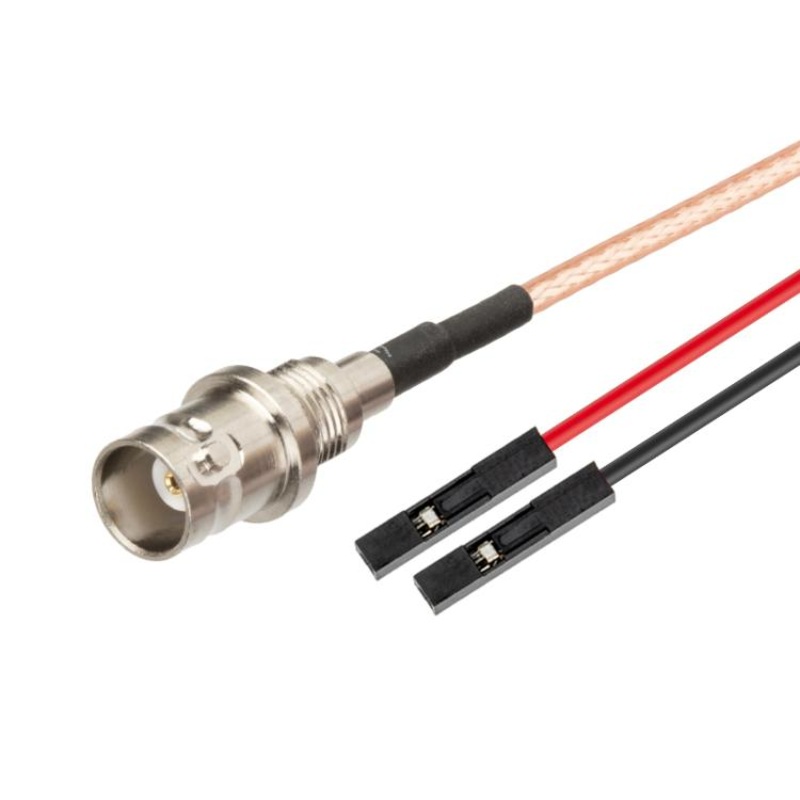 BNC Female To Dual DuPont Female RG316 RF Test Extension Adapter Cable(1m)