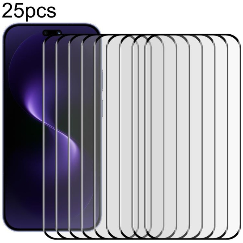 For Huawei nova 15 Ultra 25pcs 3D Curved Edge Full Screen Tempered Glass Film(Black)