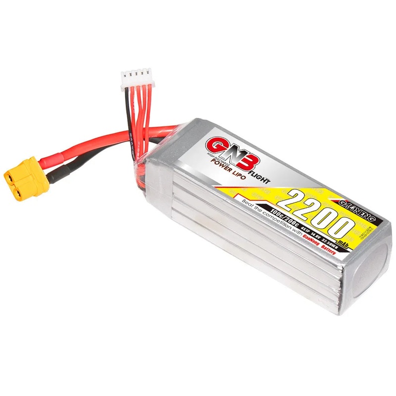 GNB 4S 14.8v 2200mAh 100C/200C Lipo Drone Battery 3Pcs XT60