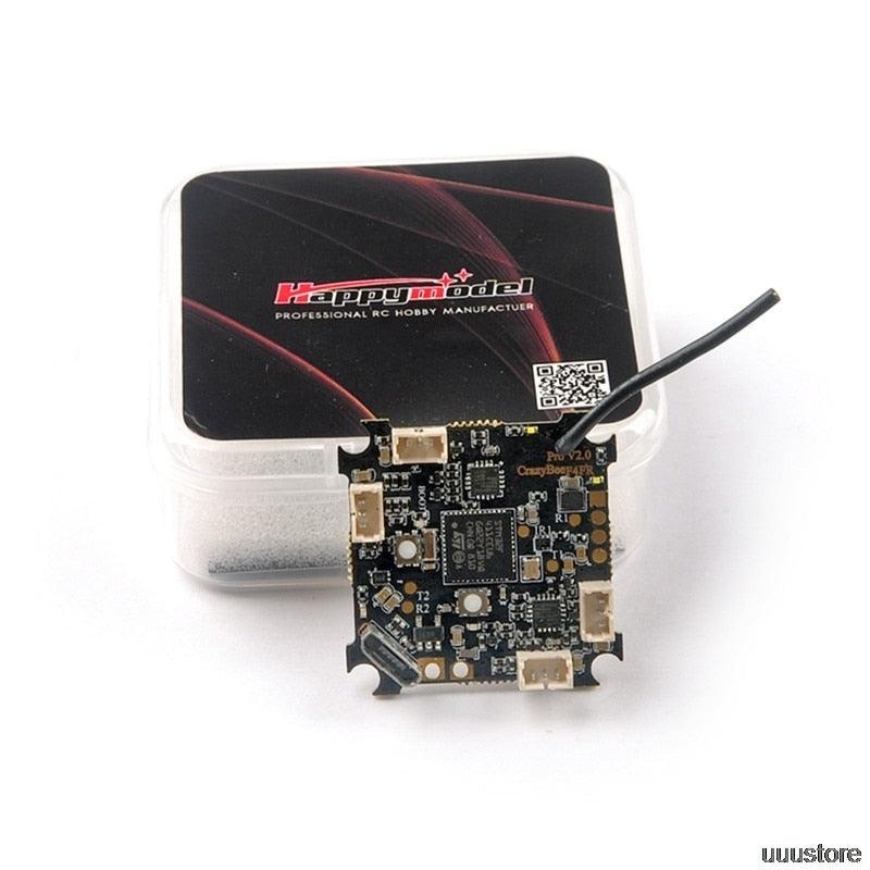 Happymodel Crazybee F4 PRO V3.0 Flight Controller - Blheli_S 10A 2-4S ESC Flysky Frsky Receiver for 4K RC FPV Camera Drone Larva X Without Receiver