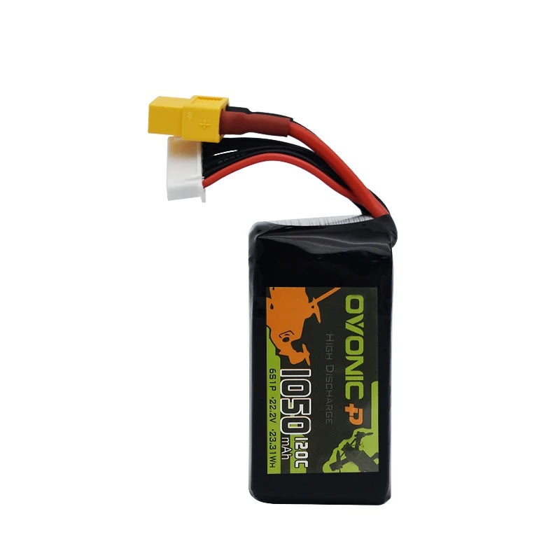 Ovonic 6S 22.2V 1050mAh 120C Lipo Battery For RC Drone With XT60 Plug 3pcs With XT60