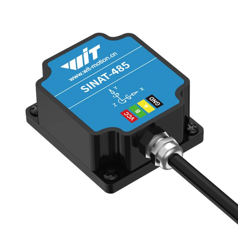 WitMotion SINAT-485 Dual-Axis Inclinometer Digital Angle Sensor, RS485, 0.2 Accuracy, IP68 Waterproof, 536 V, 0.0055/LSB